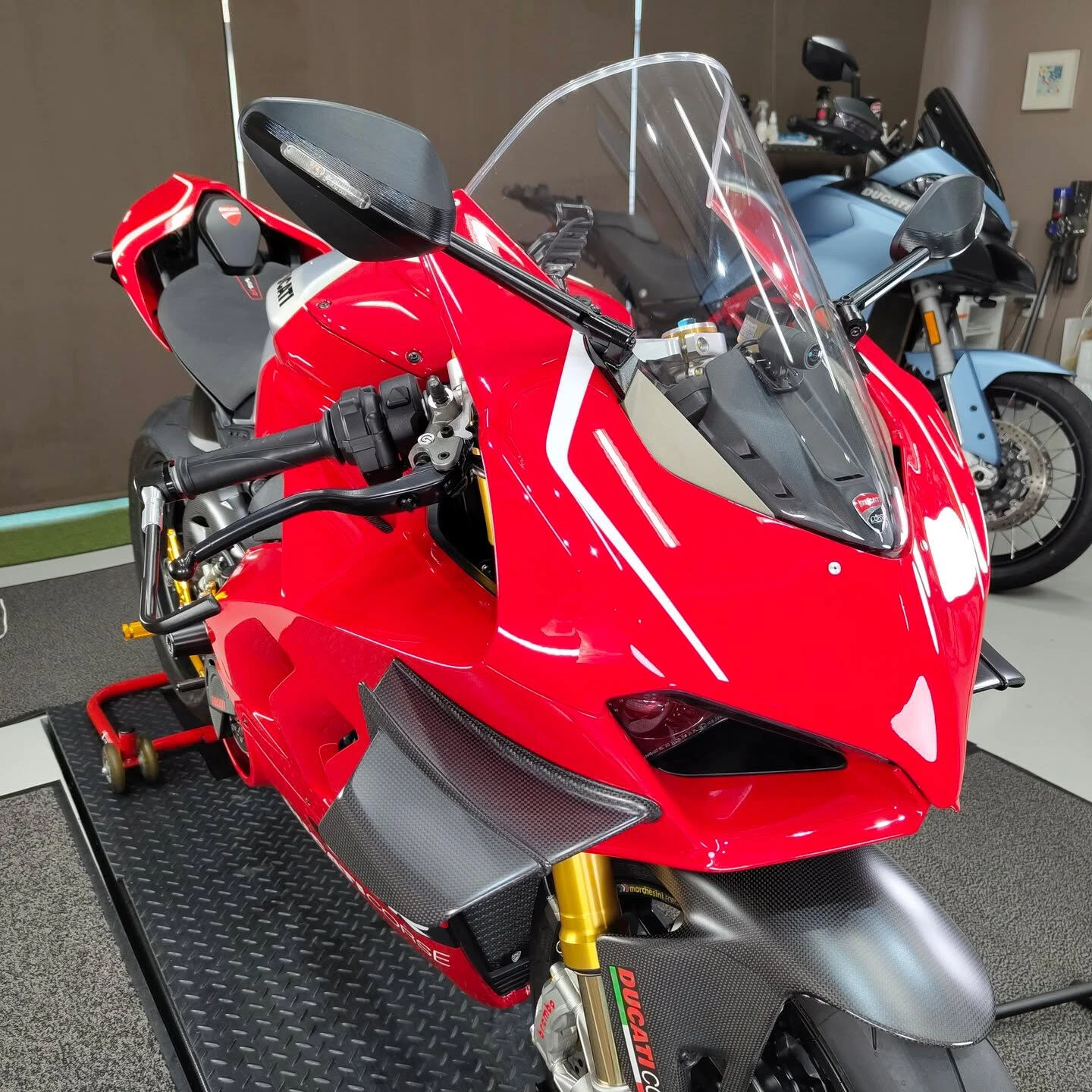 【DUCATI パニガーレV4R】ペイントプロテクションフィルム施工｜バイクPPF 東京3Dfit